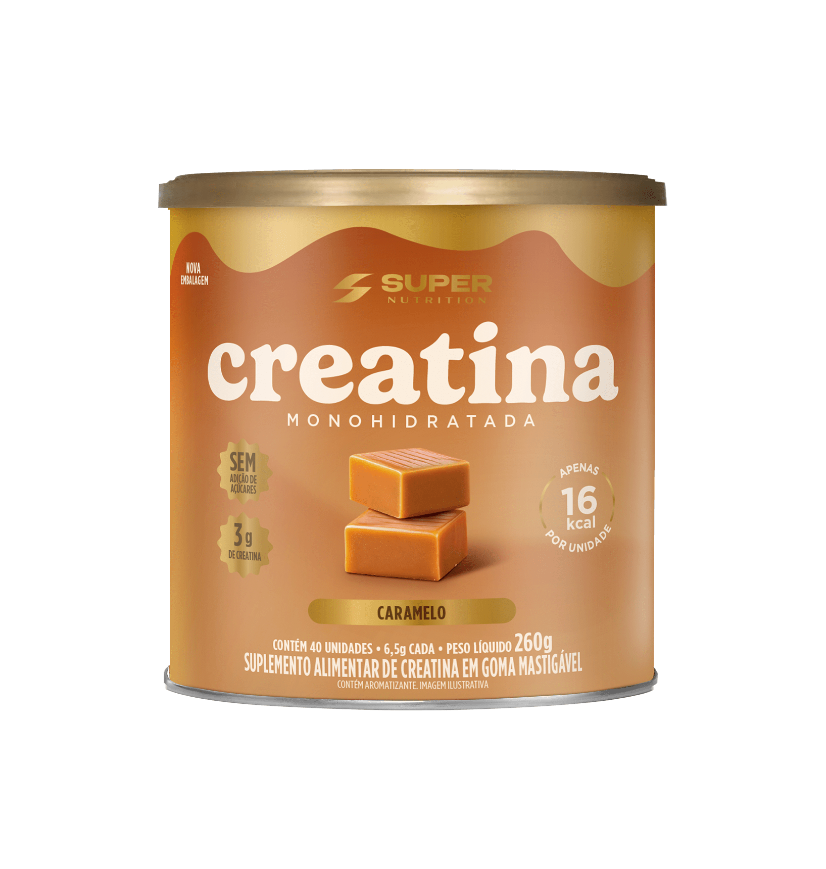 SUPERNUTRITION | 40 unidades | Creatina - Caramelo