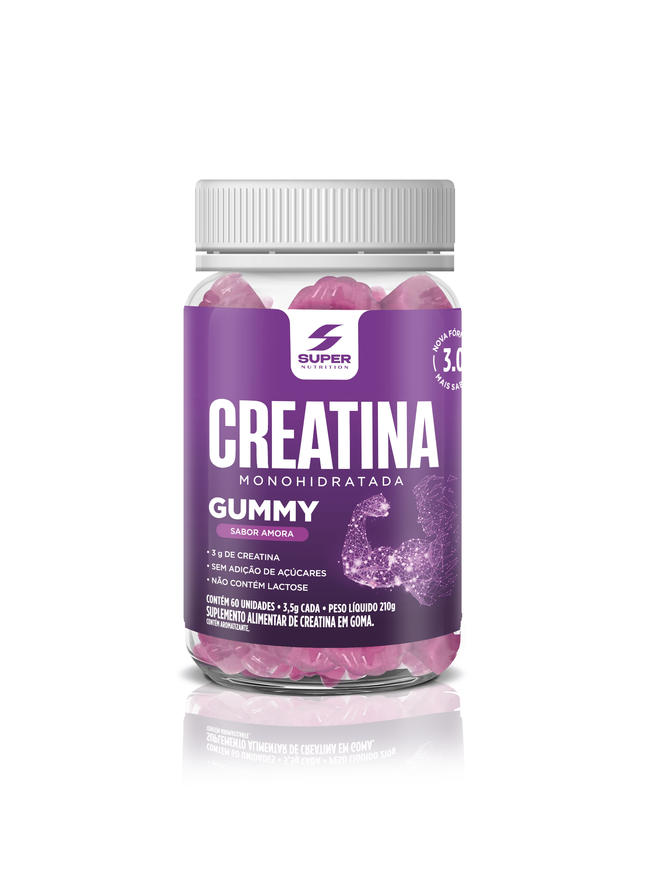 SUPERGUMMY | 60 Gummies | Creatina - Amora