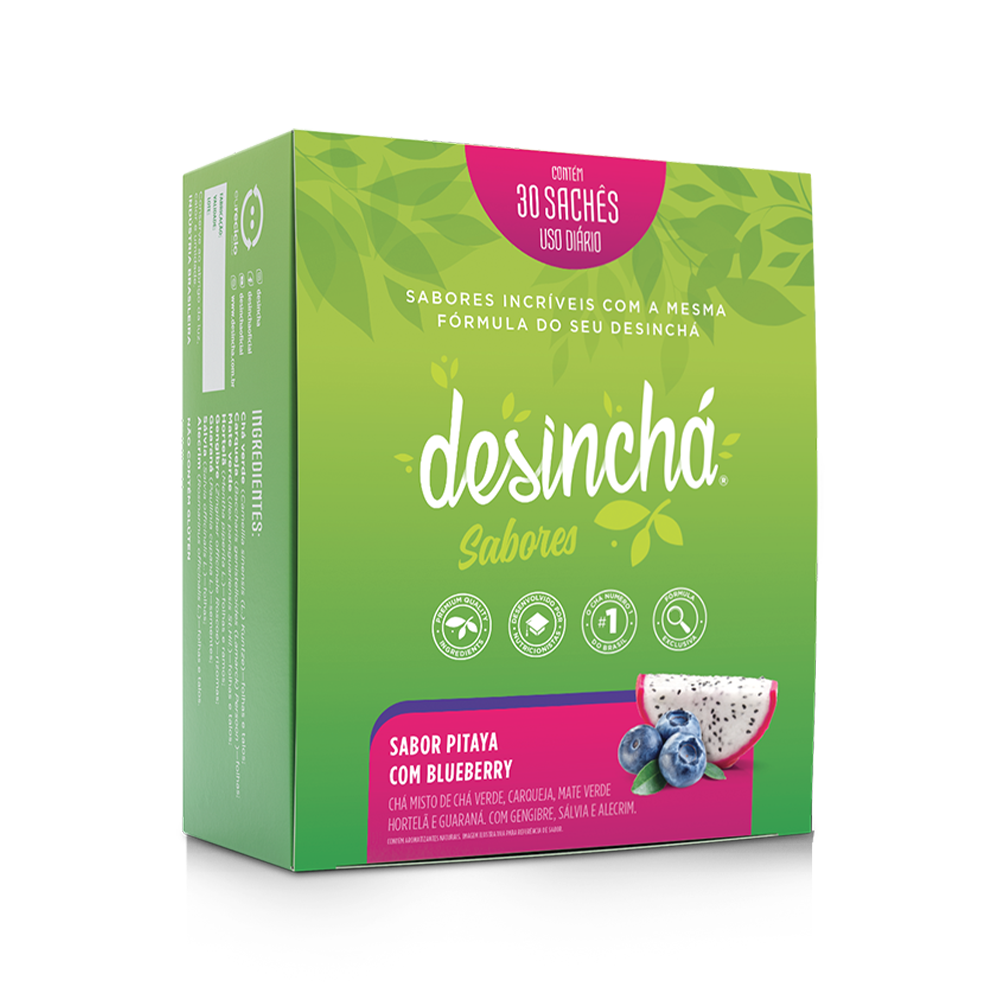 Desinchá Sabores (Pitaya c/mirtilo) - 30 saquetas