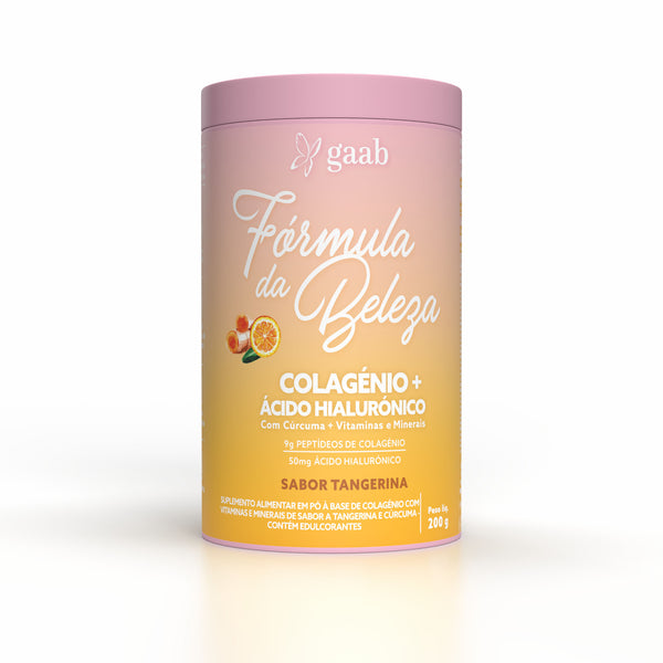 Gaab Colagénio + Ácido Hialurónico Sabor Tangerina 200Gr
