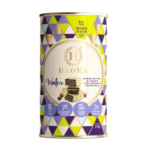 Can Wafer Hazelnut and White Chocolate 150gr
