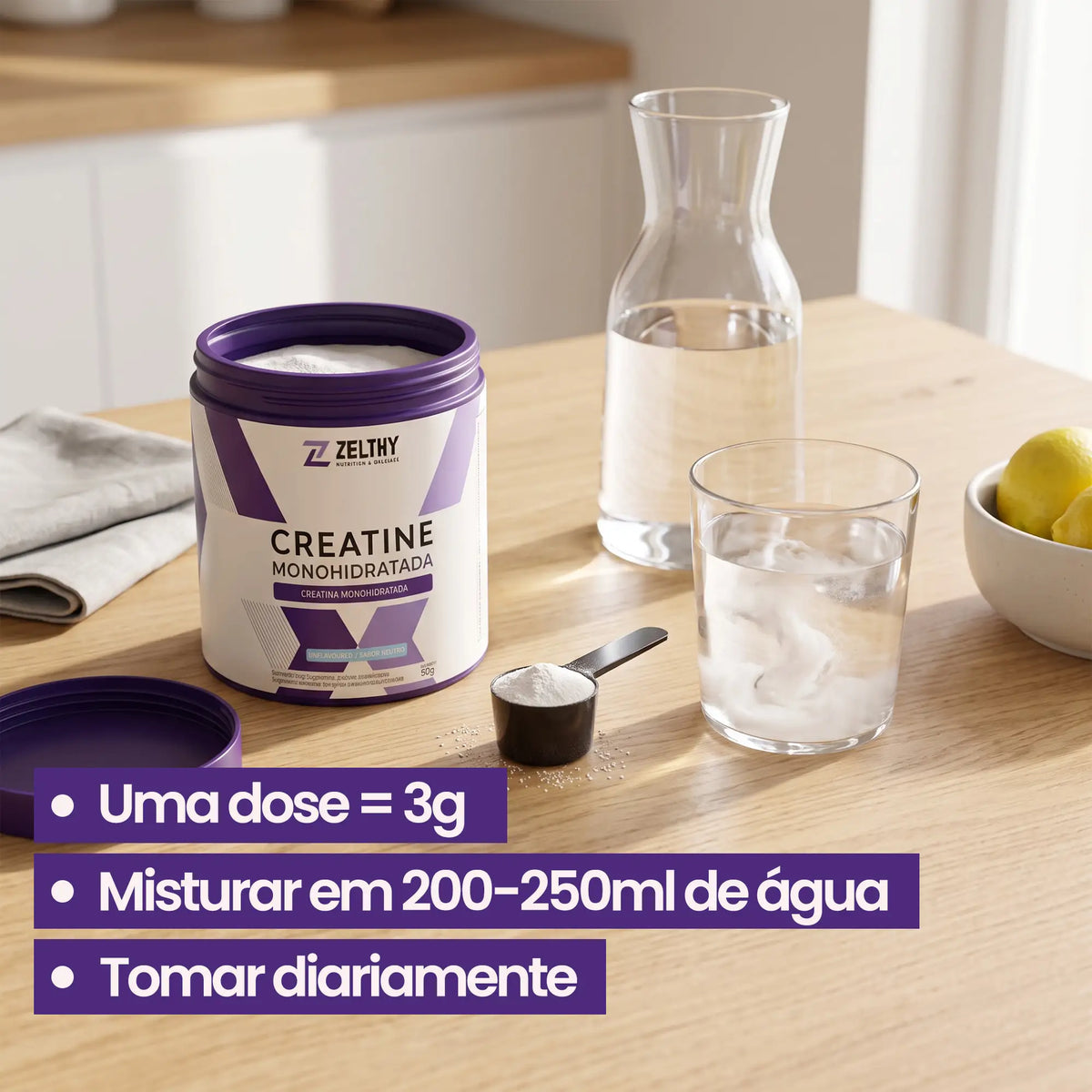 Creatina Monohidratada Sem Sabor 150g