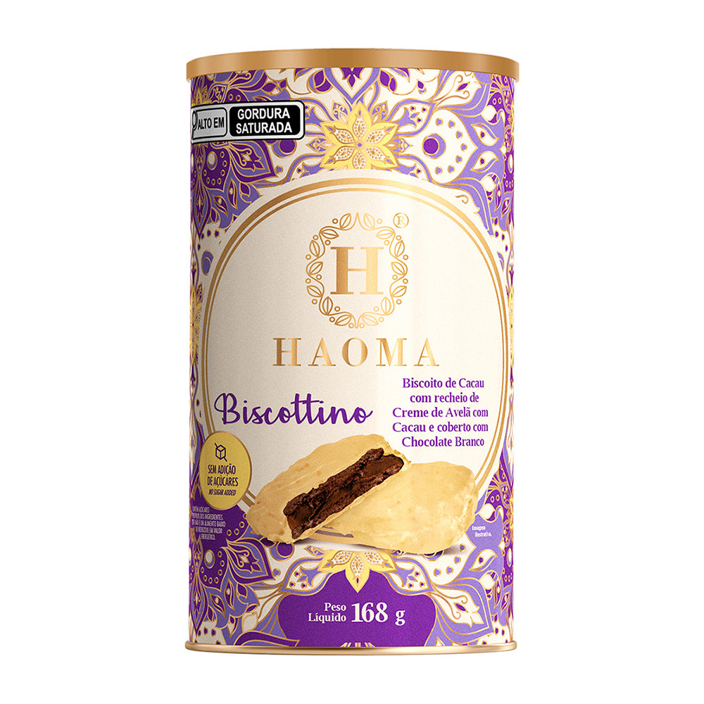 White Chocolate Biscottino - Biscuit Filled With Hazelnut Cream