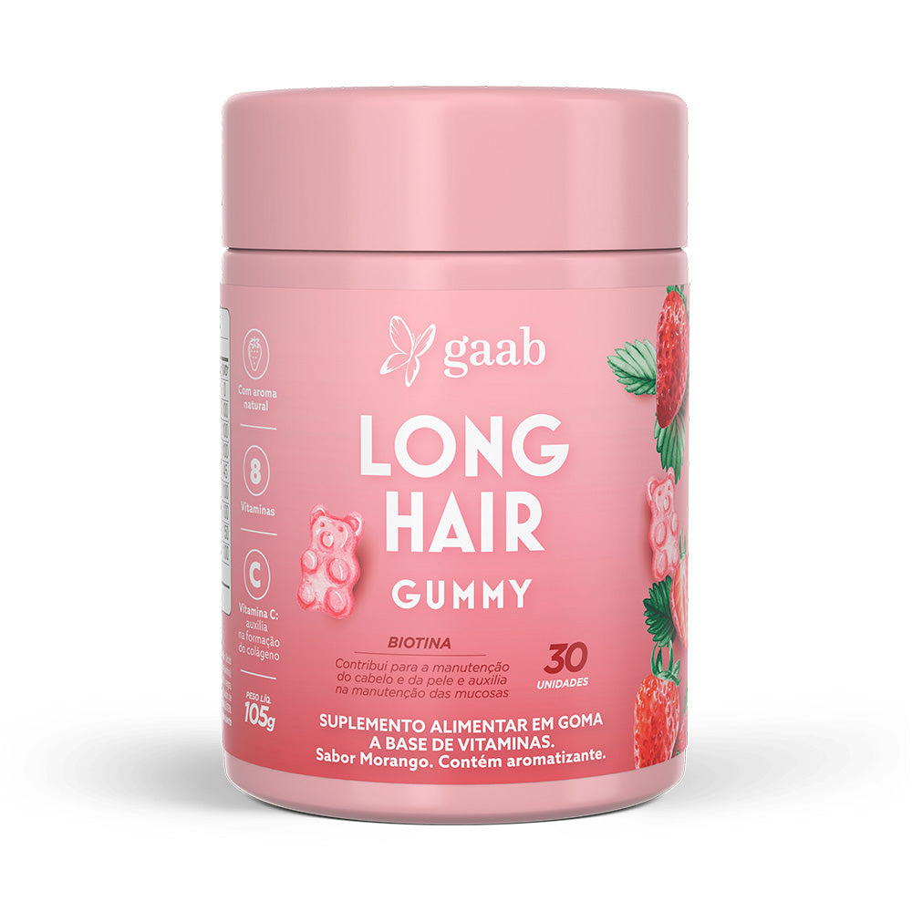 Gaab Gummy Long Hair - 30 Gomas