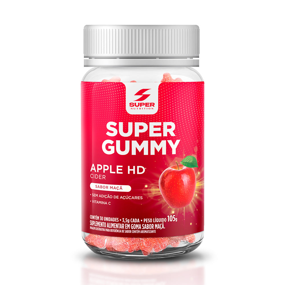 Super Gummy Pomme HD - 30 Gomas