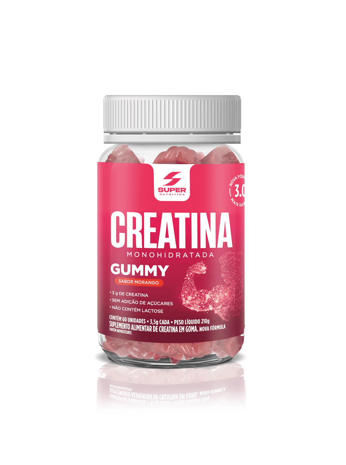 SUPERGUMMY 60 Gummies Creatina Morango supergummy-60-gummies-creatina-morango