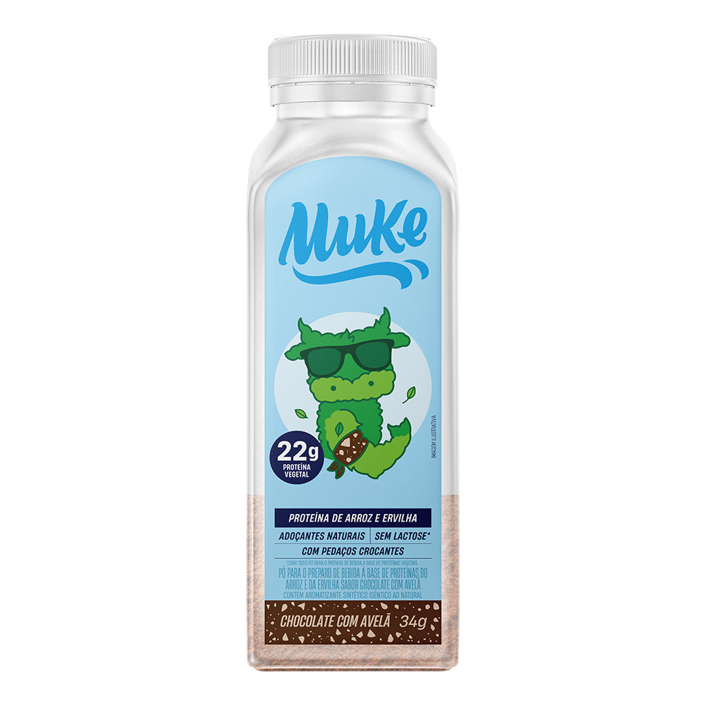 Vegetable Protein Muke - Chocolate and hazelnut - 35g bottle