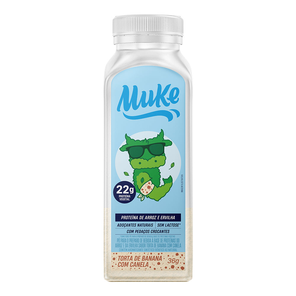 Muke Proteína Vegetal - Plátano y Canela - Botella 35grs