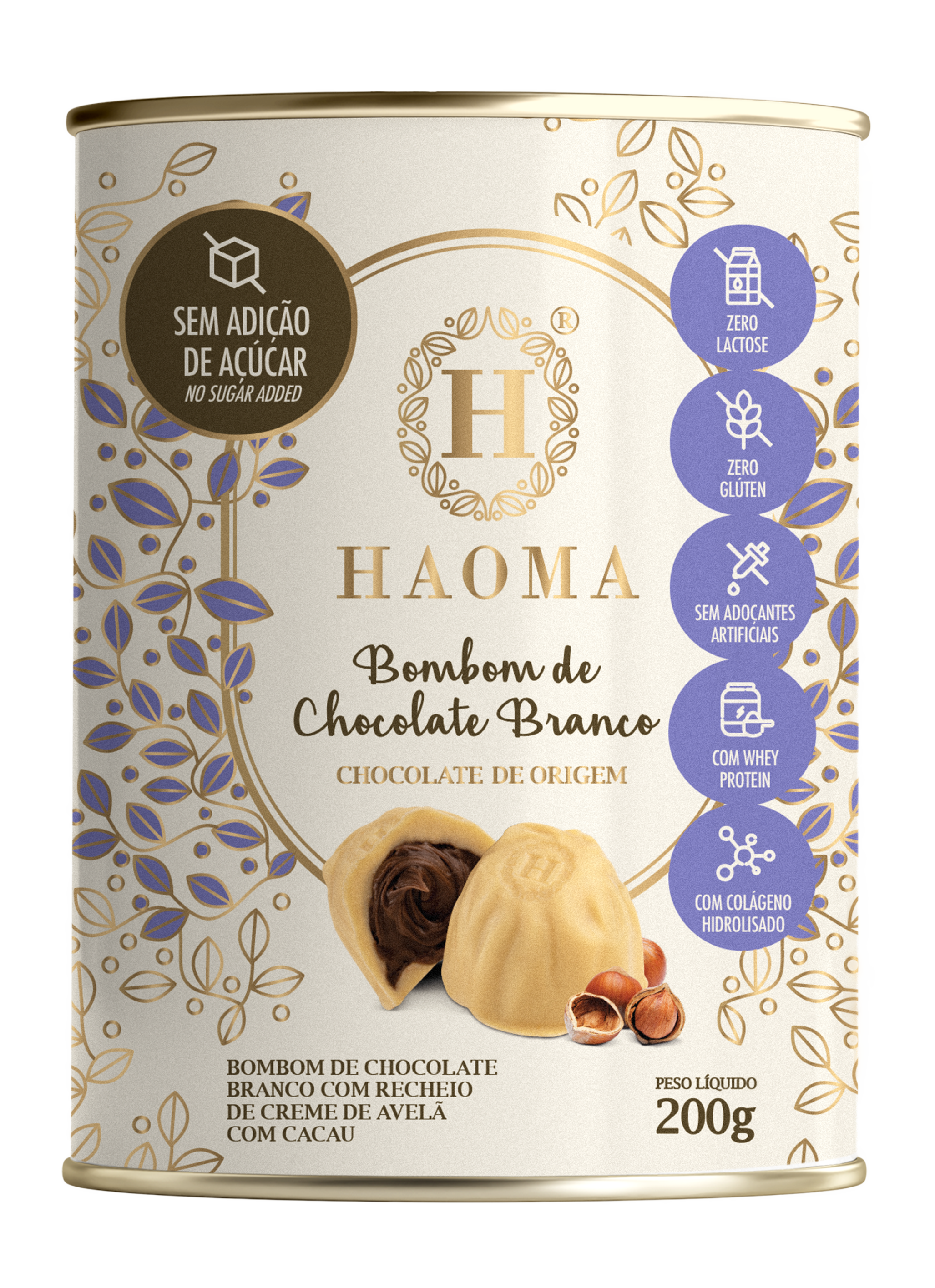 BomBom Lata de Chocolate Blanco 200gr