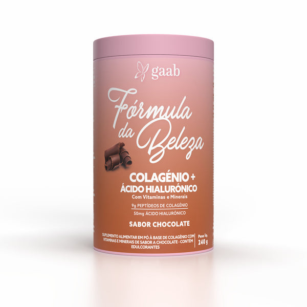 Gaab Colagénio + Ácido Hialurónico Sabor a Chocolate 240Gr