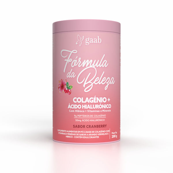 Gaab Colagénio + Ácido Hialurónico Sabor a Cranberry 200Gr