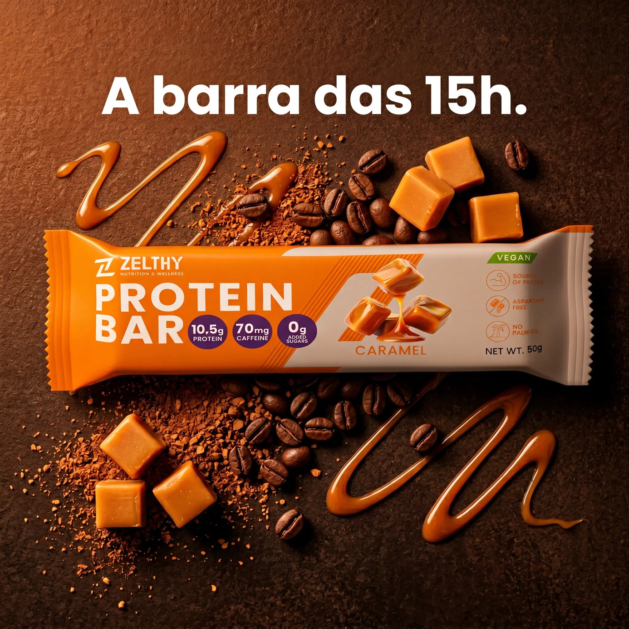 Protein Bar Zelthy - Caramelo 50g