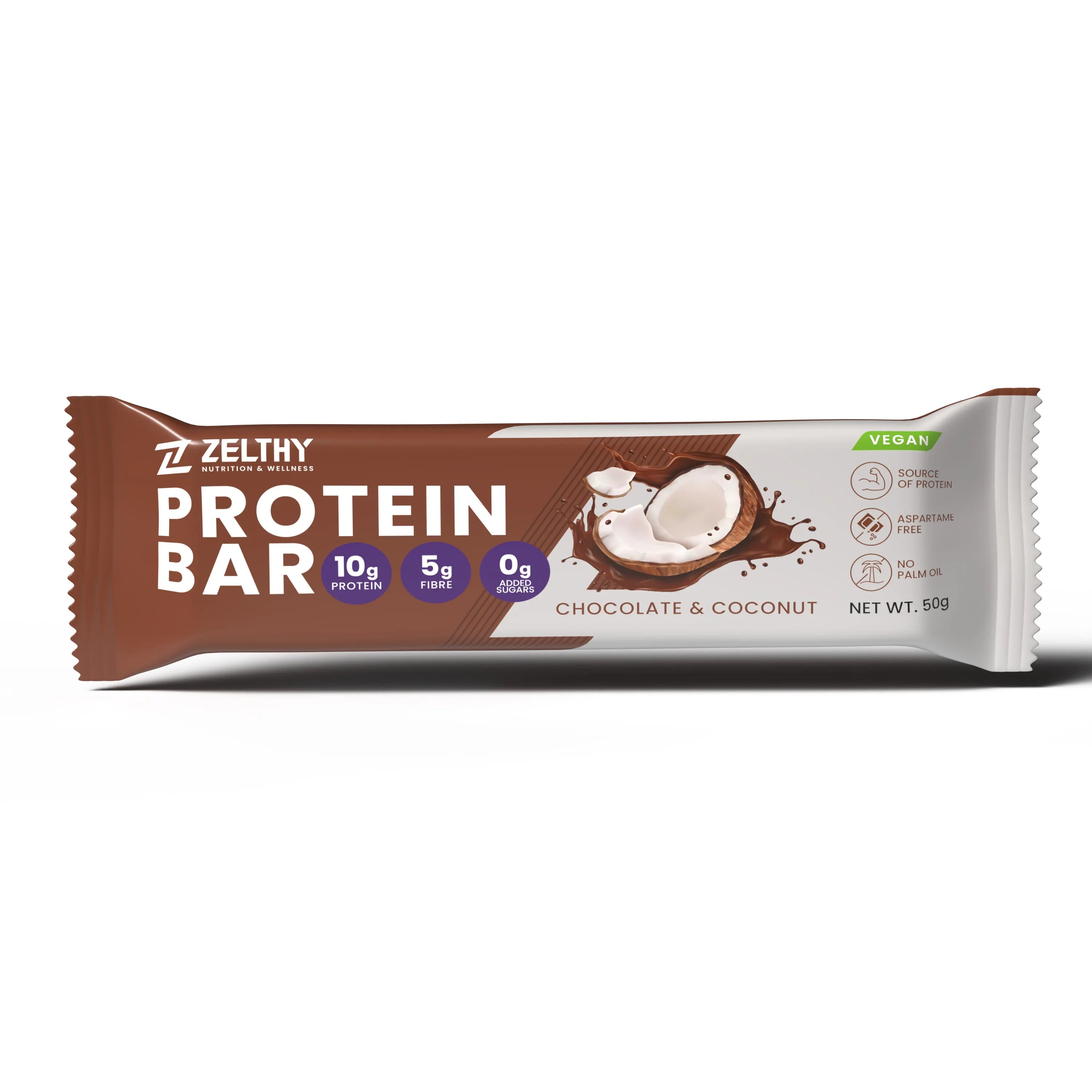Barra Proteica Zelthy - Chocolate & Coco 50g